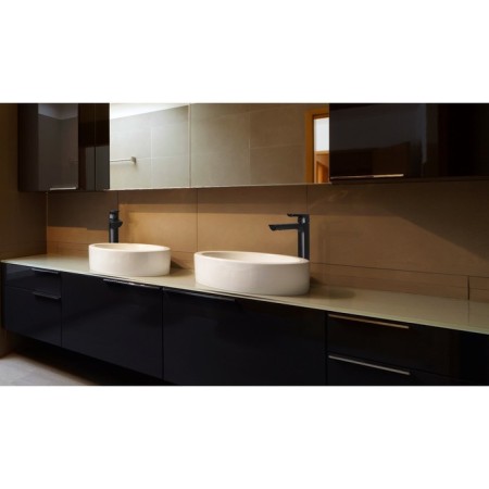 LEMARK URSUS LM7209BL sink mixer, single -leaf, pour length 160 mm, black-4