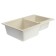 Curler for a kitchen made of stone Zein 191/Q2, 765x500 mm, rectangular, overflow, beige color
