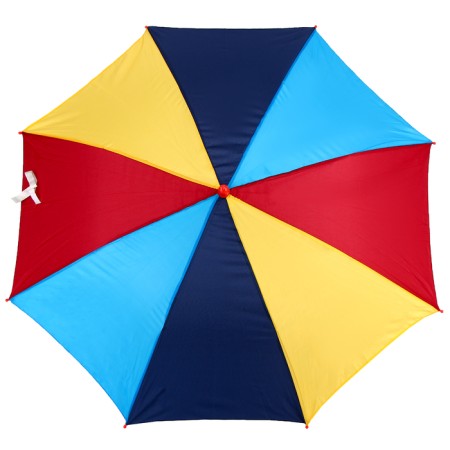 Rainbow umbrella, semi-automatic, with a whistle, r = 38cm, the color of mix-14