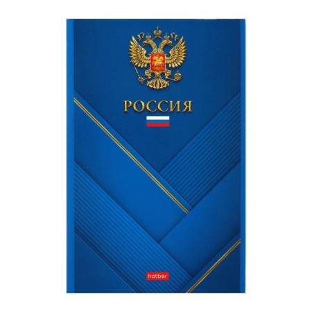 Notepad A5, 96 sheets on the paper clip "Russia", cover Cover Cardboard