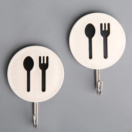 Self -adhesive hooks "devices", 2 pcs, color mix