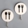 Self -adhesive hooks "devices", 2 pcs, color mix
