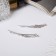 Invisibility for hair "Magic shine" (set 2 pcs) prism, 5.5 cm, silver