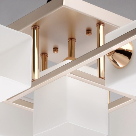 Tetro ceiling chandelier, 5x60W E14, metal 65x65x20 cm-2