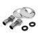 Juguni bathroom mixer with shower, straight pouring