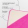 Toward Tensor Corner I, 75x75 cm, milk/pink color, 100% cotton, 360 g/m2