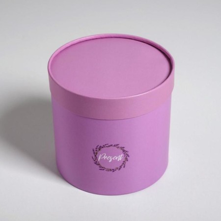 A set of boxes of thin cardboard 2 in 1, gift packaging, Lavender, 12 x 12, 15 x 15 cm-3