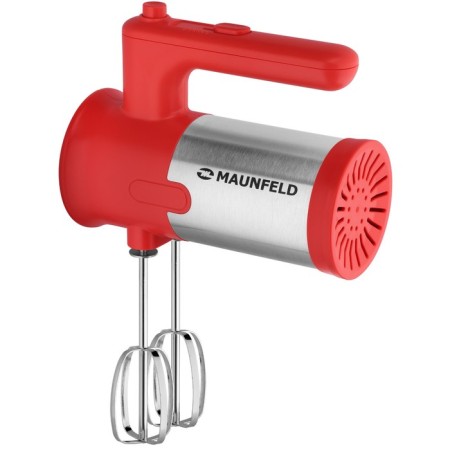 Mixer Maunfeld MF-321R, manual, 300 watts, 5 speeds, 4 nozzles, red-3