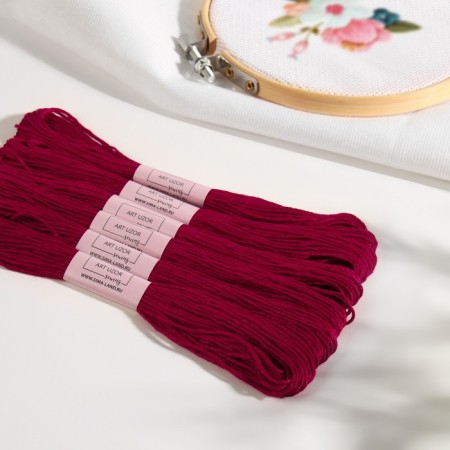 Muline threads, 8 ± 1 m, vine color # 815-1