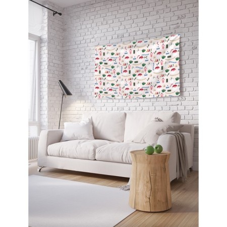 Decorative panel with photo printing "The mood of the holiday", horizontal, size 100x150 cm