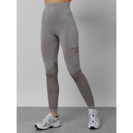 Femic a fitness legins, size 46, gray color-1
