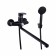 Bath mixer PLSTART PL2205-7, single-leaf, pouring 320 mm, with shower, black 9686667