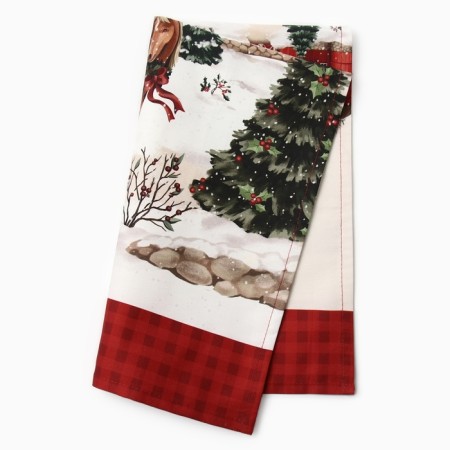 Ethel towel "Happy Holidys" 40x73 cm, 100% cotton, sarzha 190 g/m2-6