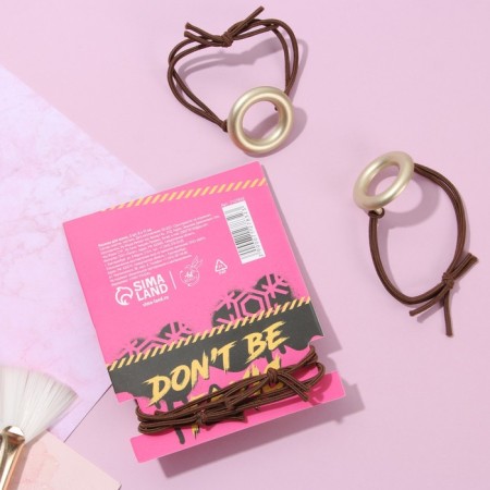 Hair elastic bands "Don’t be toxic", 2 pcs.-2