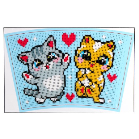Diamond mosaic on the thermostat "Cat"-3