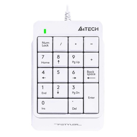 Numeric block A4Tech FSHELER FK13P White USB SLIM for laptop (FK13P White)
