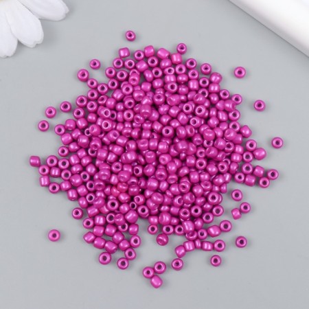 Glass beads 6/0 "pink" metallic 450 g-1