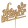 Topper "Happy New Year with a gift", gold, in a bag with a suspension, 12 × 5cm give beautifully