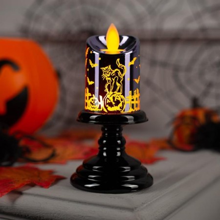 LED figure "Violet Candle" 5 × 12 × 5 cm, plastic, batteries AAAX2 (not complete), glow warm white