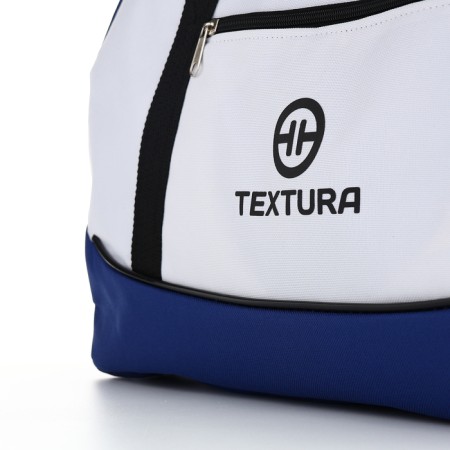 Sports bag, textura, average size, blue/white color-4