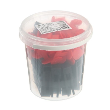LOM tile alignment system, 1 l, clamp 2 mm + wedge (50 pcs./50 pcs.), Bucket-1