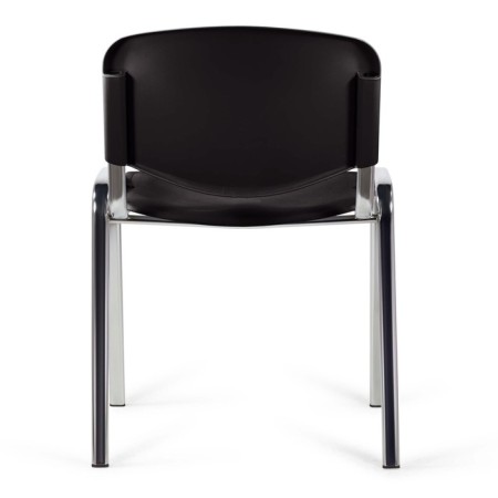 Stool Staff ISO PLAST CF-009, chrome frame, black plastic-4