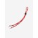 Glass for glasses on the neck 62 cm, red