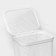 Besnaya basket with a pirula lid, 55 l, 42 × 34 × 54 cm, white color