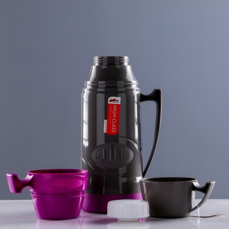 Thermos 1 l, with a glass flask, 11 x 31cm, mix-2