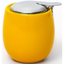 Sugar with Elrington lid “Felicit, glaze”, 250 ml, yellow color