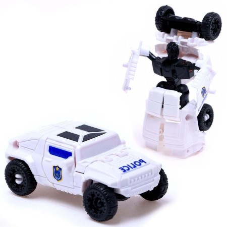 Set of robots "Police squad", 5 transformers, gather in 1 robot-4