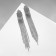 Clips "Party" ladder, white color in silver