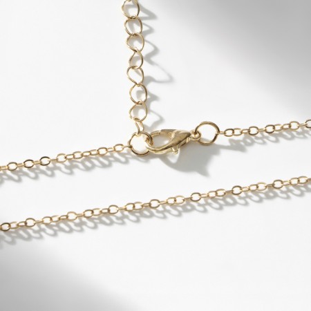 Pendant "Heart" Illusion, color in gold, 47 cm-6