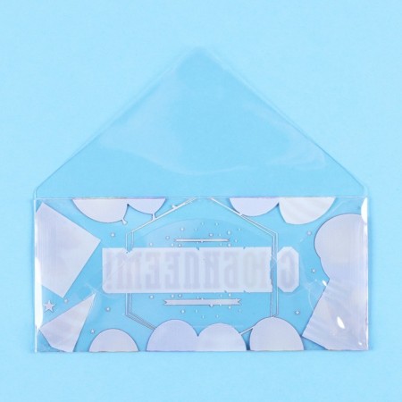 Money envelope "Happy Anniversary!" Transparent PVC, 16 x 8 cm-2