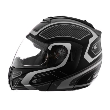 Modular helmet, graphics, black-gray, size l, ff839-3