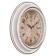Watch Wall Interior "Weaving", silent, D-45.5 cm, white-gold, aa