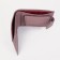 Women's wallet on the button, pink color