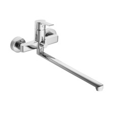 Santek Nyra bath mixer, long spout, with accessories, chrome