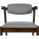 Wooden stool Fit array of gvei/fabric, cappuccino/gray 52x53x76 cm