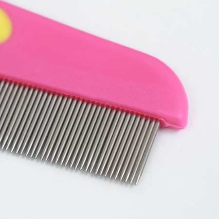 A set of animal combs, with long and short teeth, pink/blue-3