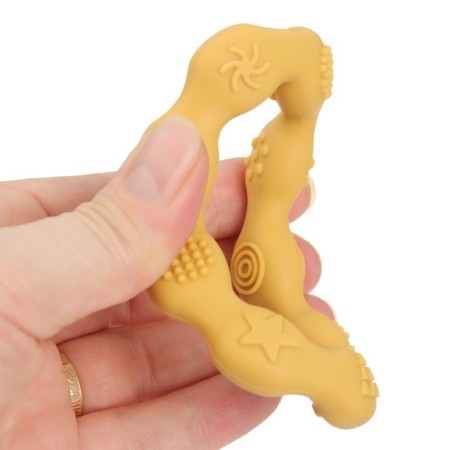 Silicone rejector "ring", yellow color, mum & baby-7