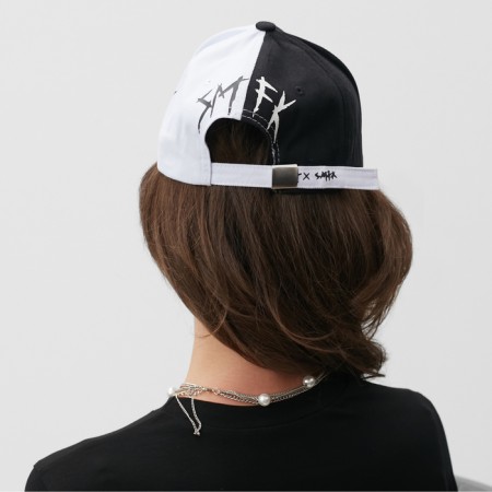 Minaku cap, black and white color, size 56-58-2