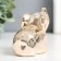 Souvenir ceramics "elephant" edge gold 8.5x4.3x7 cm