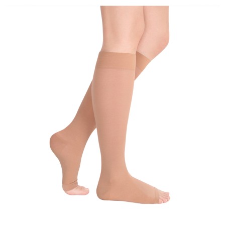 Golphs Compression ID-210 LUMMA IDEALISTA, Size L (IV), Grade 2, Long, Caramel color, open toe-2
