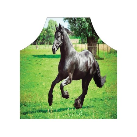 Apron kitchen with a photo print "Horse on a walk", adjustable, size OS-2