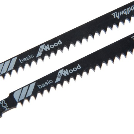 Files for tundra jigsaws, on wood, straight coarse cut, HCS, 75/100 x 3 mm, 2 pcs.-2