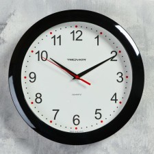Wall clock, series: classic, d = 29 cm, black rim
