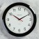 Wall clock, series: classic, d = 29 cm, black rim