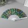 Fan plastic, textiles "Eastern ornament" MIX 23 cm
