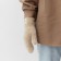 Women's mittens MIST with rabbit wool, rr 22 cm, col. coffee
